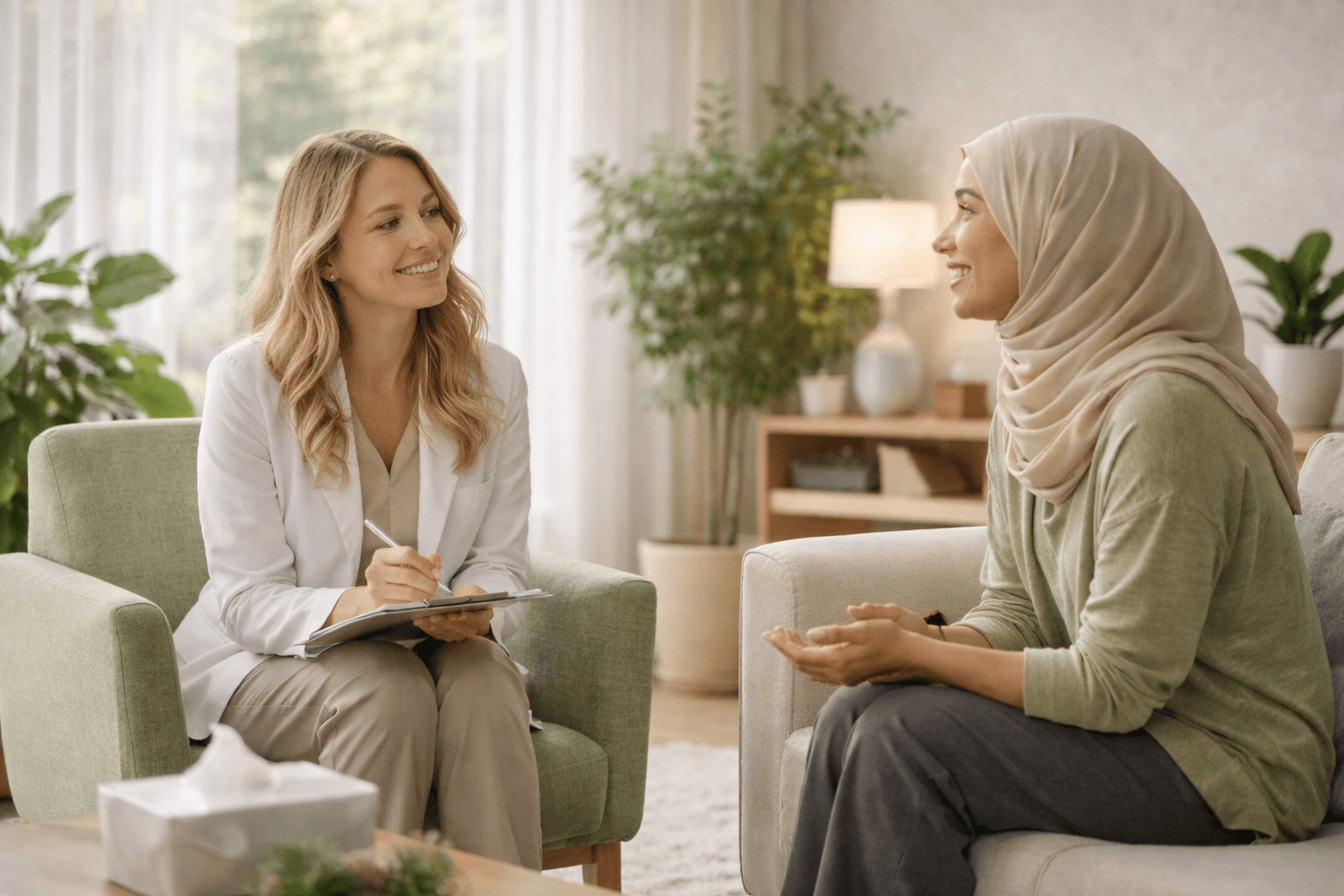 Healthcare professionals collaborating